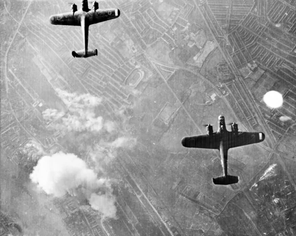 German Dornier Do 17 bombers over West Ham London