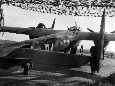 Night fighter Dornier Do 17 Z of the NJG 2 at Gilze Rijen Holland 1940