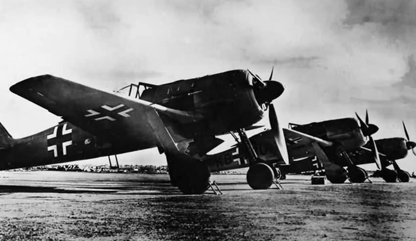 Focke Wulf Fw 190 A-0 fighters