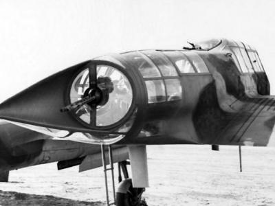 Fw189 Uhu rear gunner’s position with MG 81Z