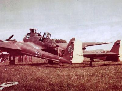 Focke-Wulf Fw 189 Uhu code 5H+RK of the NAGr 16, Austria 1945