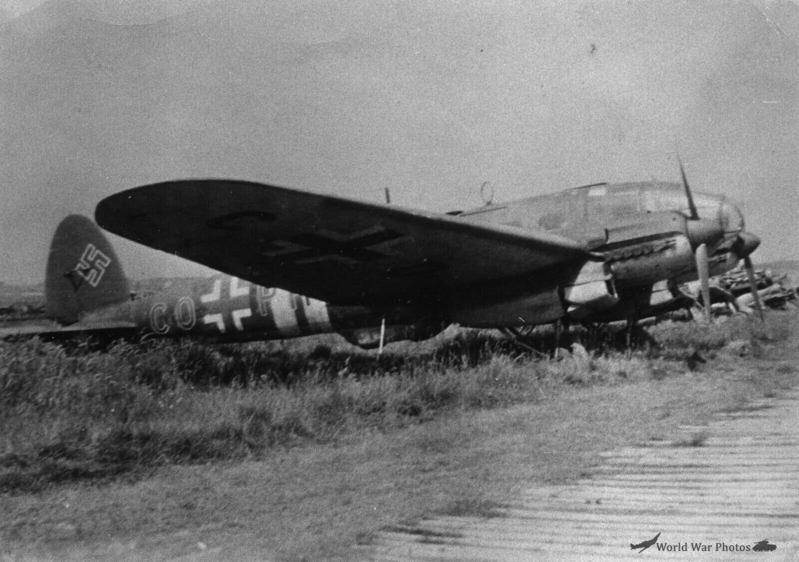 He 111 Transport Variant CO-PH at Hamburg in 1945