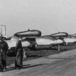 Jet fighters He 162 Volksjäger at Leck May 1945