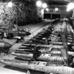 Assembly line of the He 162 Volksjäger at Eger