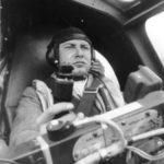 Pilot inside the cockpit of a He 177