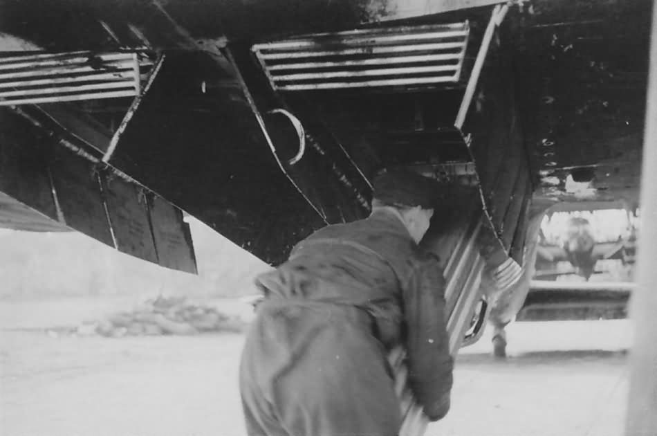 He111 2/KGr 100 in Vannes France 1941 bomb bay