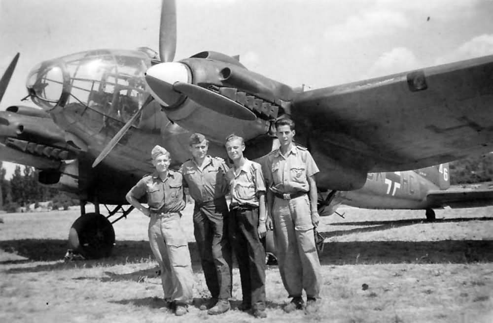 He 111P Stammkennzeichen CK+HC tail code P 4 6 Italy 1943