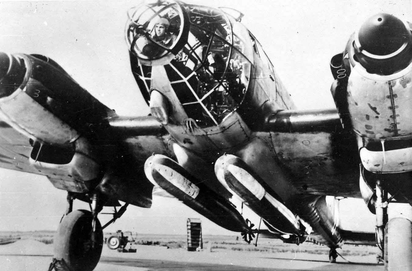 Heinkel He 111 torpedo mounted under aircraft | World War Photos