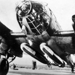 Heinkel He 111 torpedo mounted under aircraft