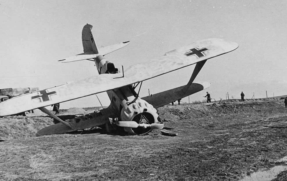 Henschel Hs123 with winter camo Eastern Front