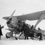 Hs 123B 1942 on the Eastern Front, winter