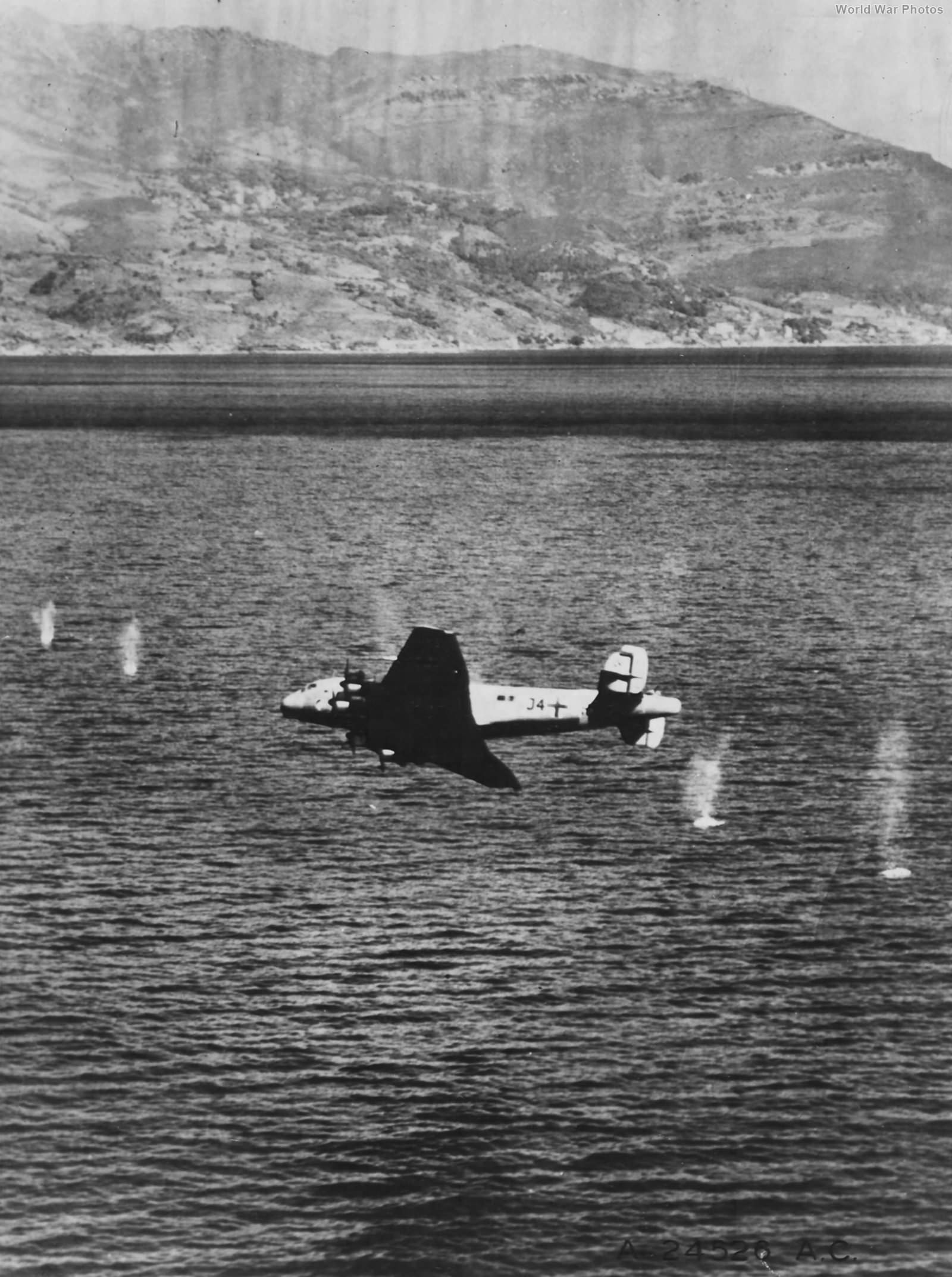 B-26 shoots down a Ju 90 J4+JH Bastia Corsica