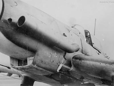 Ju 87D with flame-dampener