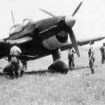 Ju87 B on grass airfield Eastern Front