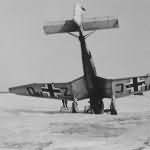 Junkers Ju 87 code PC+ZO in winter