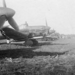 Torpedo planes Junkers Ju 87 Stuka on grass airfield