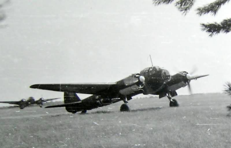 Ju 88 at a captured Soviet airfield
