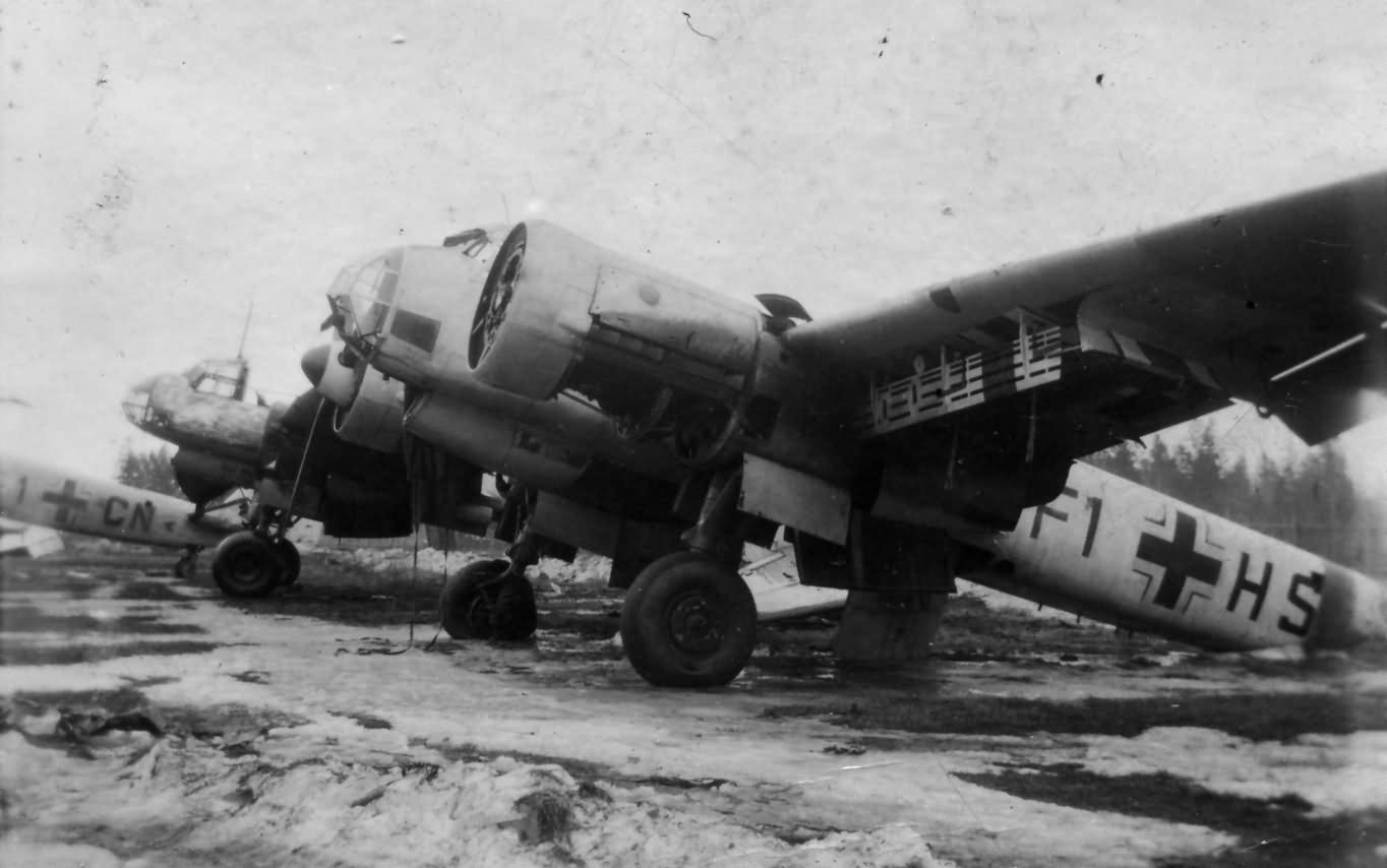 Ju88 of the KG76, code F1+HS