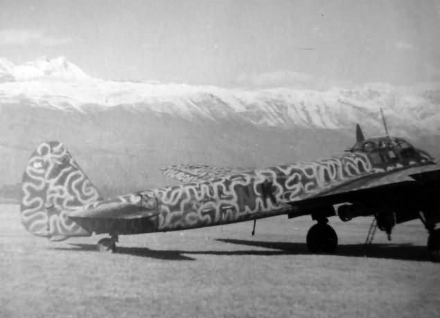 Ju88 with wellenmuster camouflage
