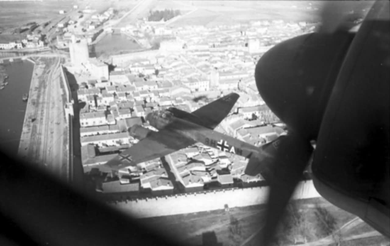 Junkers Ju 88 Aufklarungsgruppe 33 in flight France