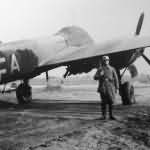 Bomber Ju88 with camouflage for night attacks over England – Beauvais France 1940/41