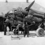 Luftwaffe mechanics servicing a Junkers Ju88 bomber 2