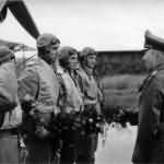 Ju88 crew at Shipol airfield Amsterdam Holland 2000 missions 1943