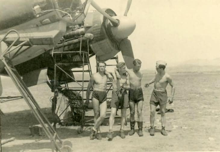 Junkers Ju88 during maintenance – Africa DAK