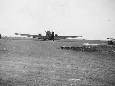 Ju52 Tranport Plane on airfield