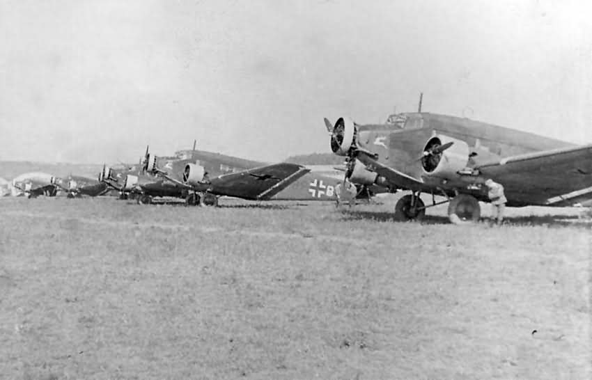 Junkers Ju 52 3m 9P+BL 3.KGrzbV 9 May 1941