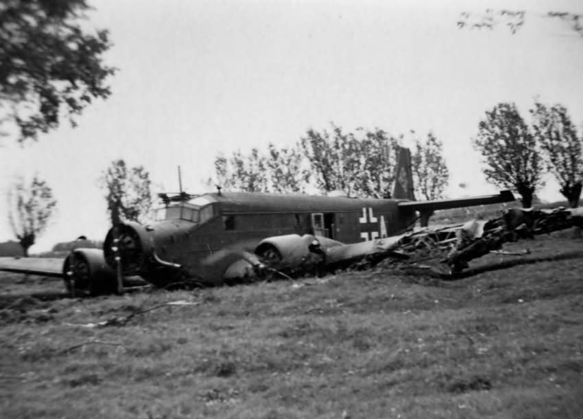 Image result for junkers ju52 destroyed holland