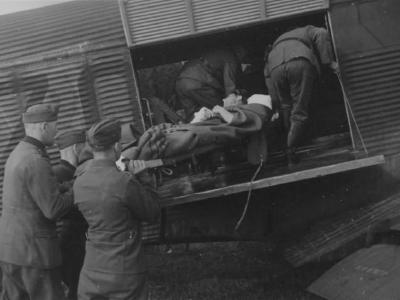 Junkers Ju 52 converted into a medical evacuation