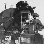 Pre-warming of the engines of Junkers Ju 52 in winter
