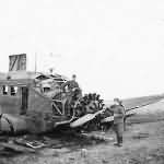 destroyed transport aircraft Ju 52 3m