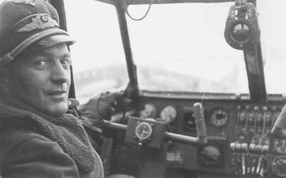 Me323 – pilot in the cockpit