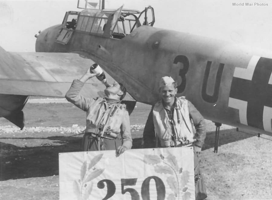 Me 110F-2 3U-AR of the 7/ZG 26 after 250 Feindflug Trapani 1943
