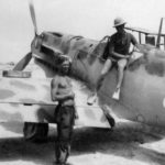 Bf109E white 3 of the JG27. North Africa