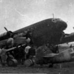 Bf109 fighters and Ju90 in Bucharest Baneasa airfield 1941