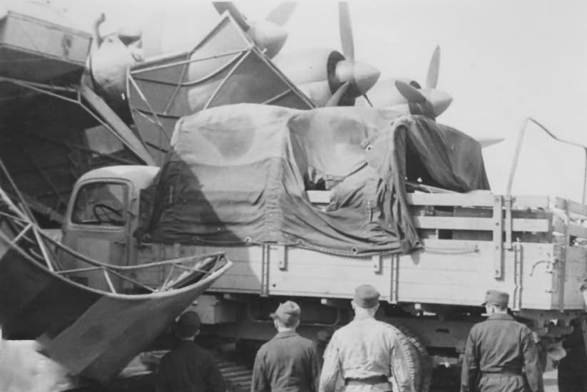 Me323 and wehrmacht truck