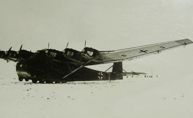 Me 323 Gigant on the snow-covered airfield