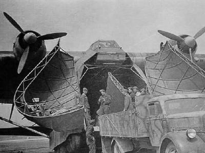 Me 323 Gigant and opel blitz truck