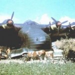 Me 323 parked at grass airfield