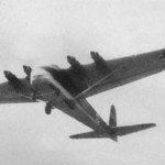 Four-engined Me 323C in flight