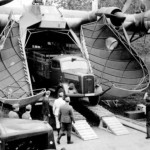 Unloading Opel Blitz from a Me 323