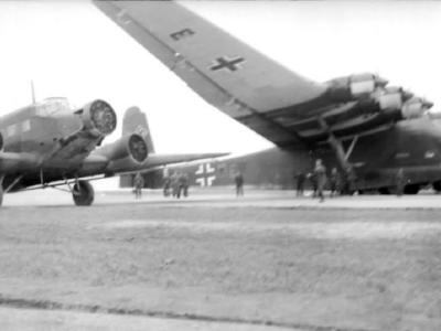 Ju 52 and Me 323 somewhere in Germany