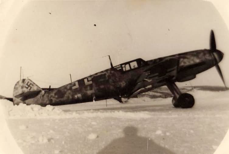 Me109 in winter camo