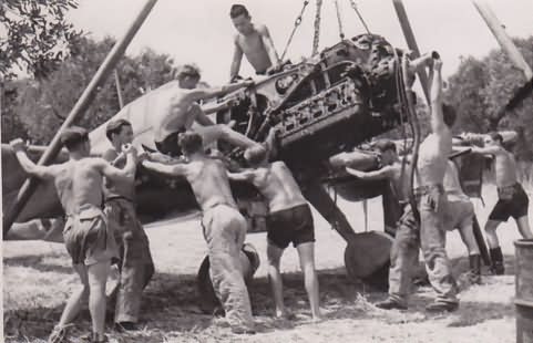 Me 109G of 5/JG 27 DB 605 engine Trapani 1943 2