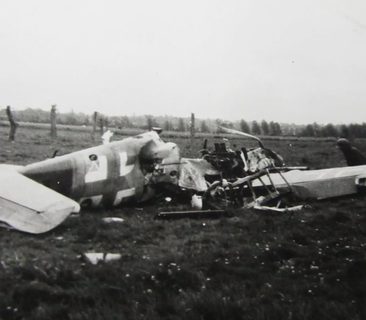 Messerschmitt bf109 destroyed