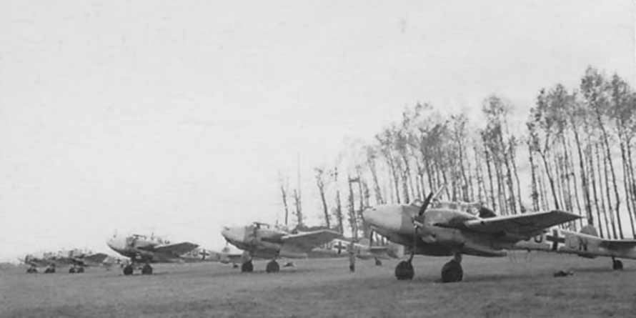 Messerschmitt Bf 110 C D 5/ZG 26 summer in Valenciennes 1940