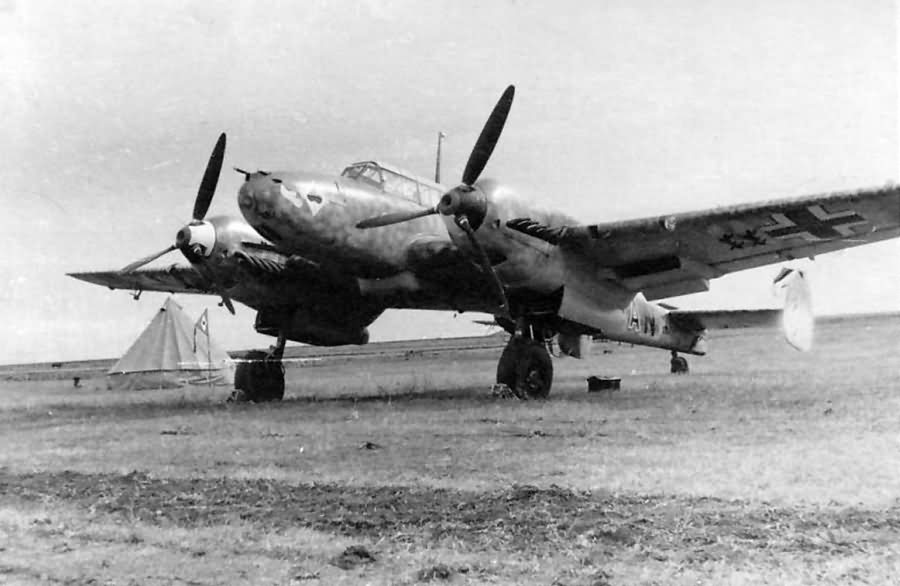 Messerschmitt Bf 110 E 3U+AN 5.ZG 26 Alexandria Romania 1941